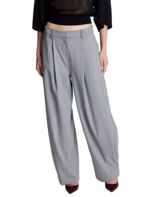 Kenneth Cole Women's High-Rise Accordion Side-Pleat Wide-Leg Pants