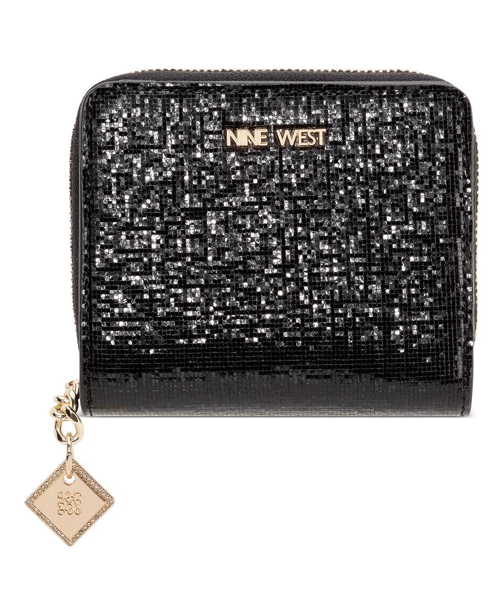 Nine West кошелек на молнии со всех сторон, металлический оттенок, модель Kristina