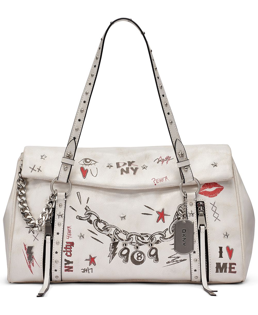 DKNY Skye Multi-Pocket Large Satchel Handbag