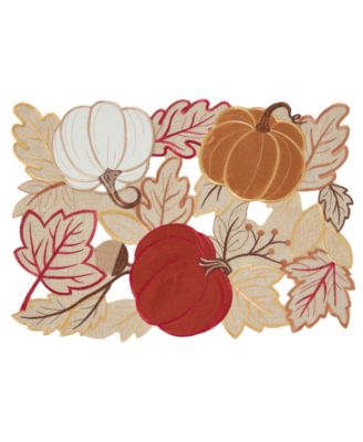 Прямоугольная скатерть Elrene Pumpkin Picking, 13" x 19"