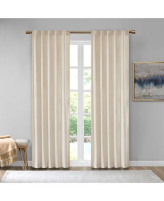 Avobird Room Darkening Metallic Printed Poly Velvet Rod Pocket/Back Tab Window Panel Pair