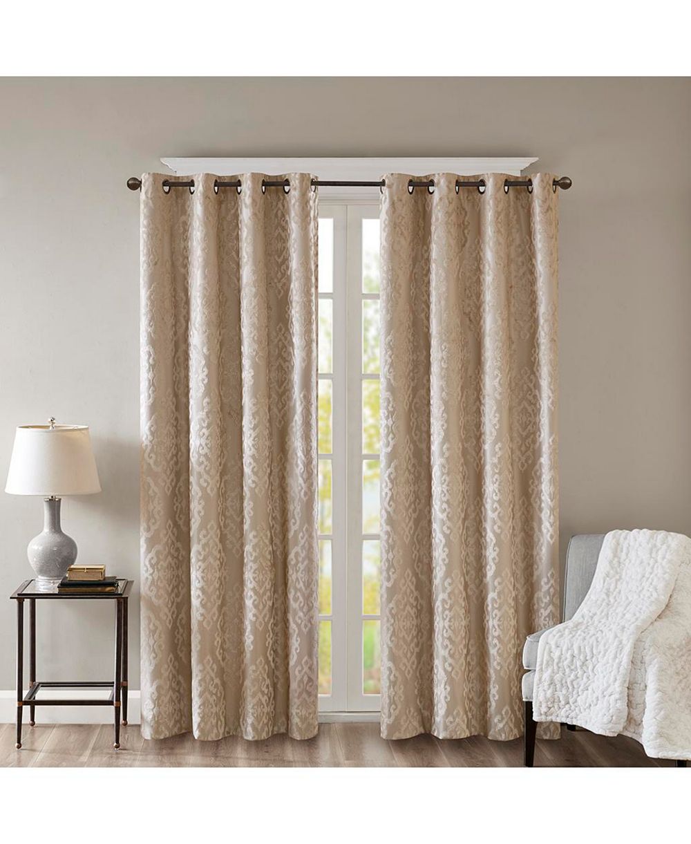 Штора Avobird Knitted Jacquard Damask Total Blackout Grommet
