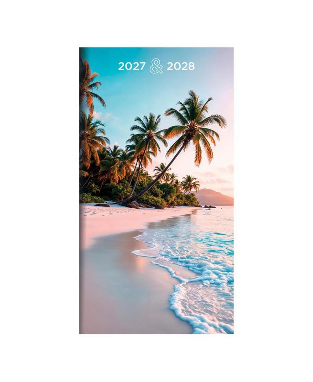 TF Publishing ежедневник 2027-2028 Beaches Small Monthly Pocket