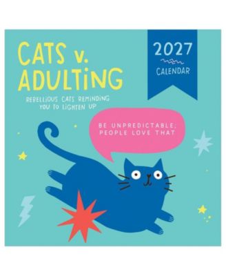 TF Publishing Paper Goods 2027 Cats vs Adulting Mini Calendar