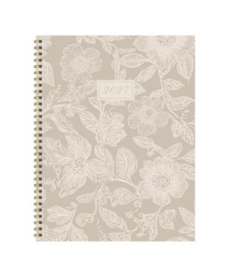 TF Publishing Paper Goods 2027 Cream and Taupe Large Weekly Monthly Planner