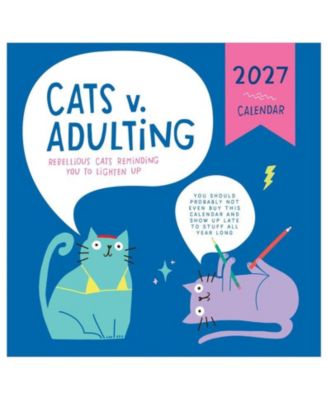 Настенный календарь TF Publishing Paper Goods 2027 Cat vs Adulting