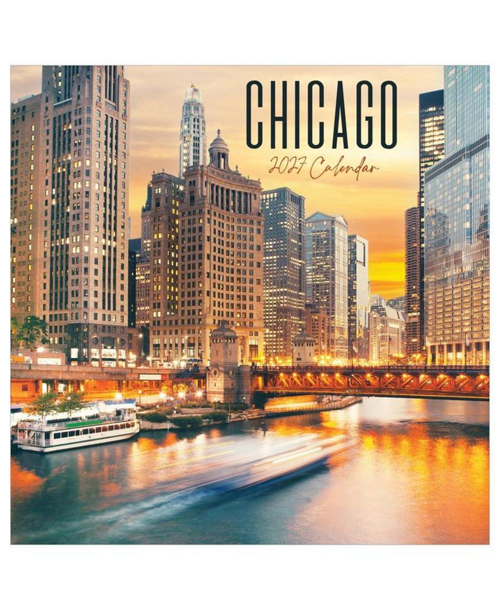 TF Publishing Paper Goods 2027 Chicago Wall Calendar