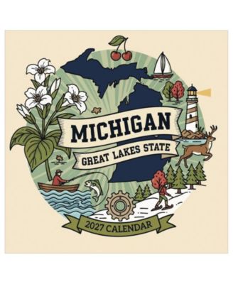 Настенный календарь TF Publishing Paper Goods 2027 Home Michigan