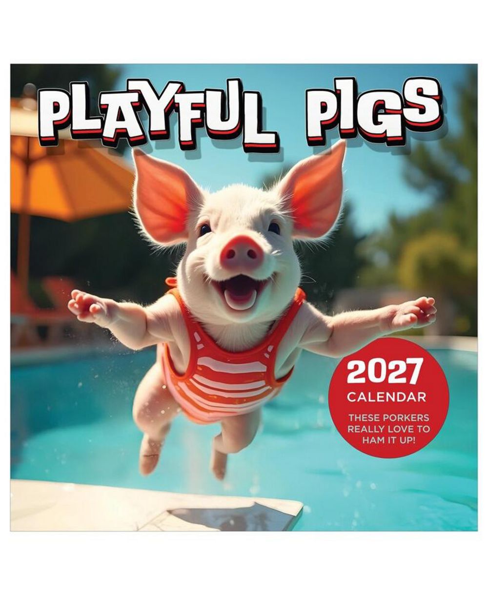 Настенный календарь на 2027 год TF Publishing Paper Goods Playful Pigs