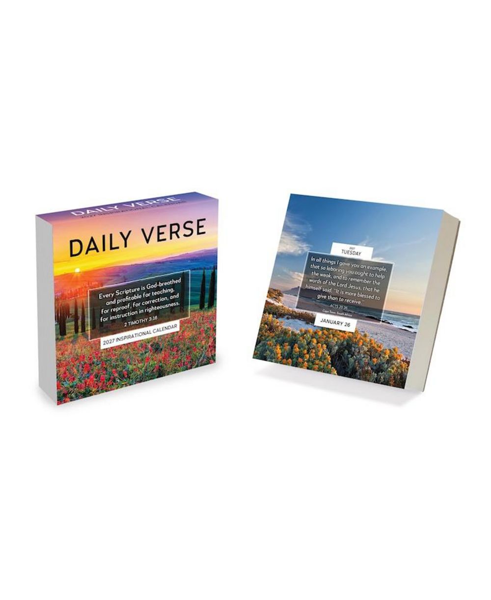 TF Publishing Paper Goods 2027 Daily Verse Daily Desktop Calendar