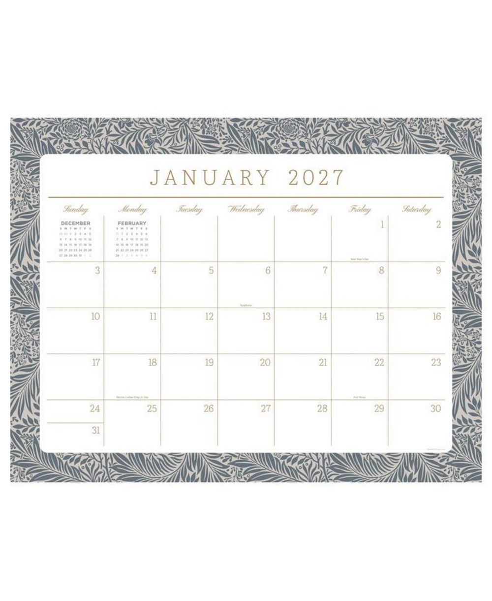 TF Publishing Paper Goods 2027 Artisan Legacy Medium Desk Pad Monthly Blotter Calendar