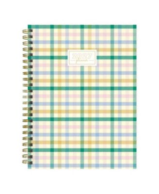 TF Publishing Paper Goods 2027 Pastel Plaid Medium Weekly Monthly Planner