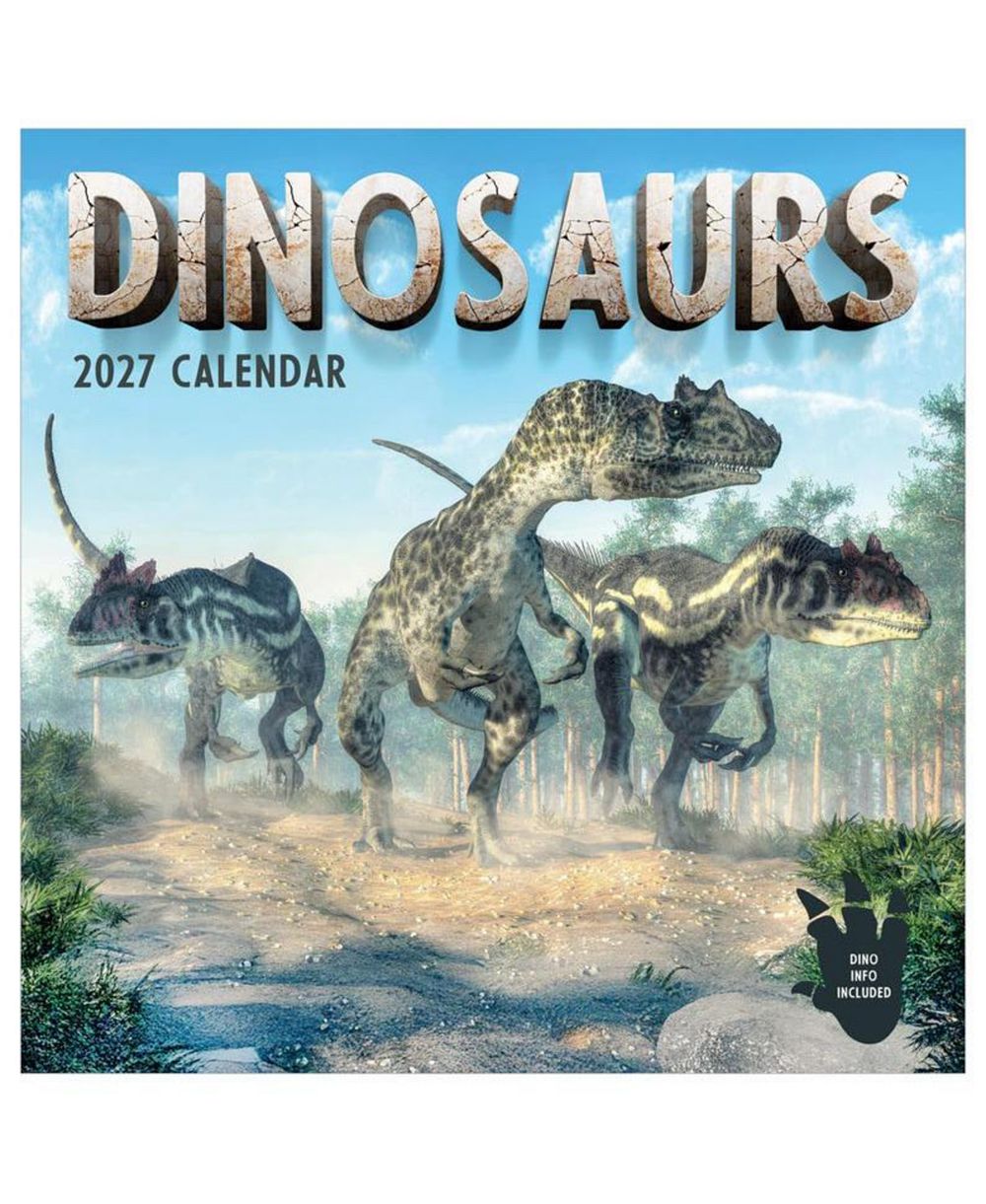 TF Publishing Paper Goods 2027 Dinosaurs Wall Calendar