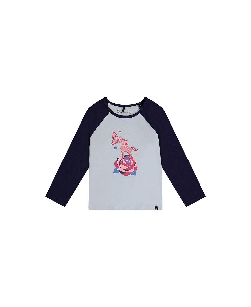 Детская хлопковая футболка Deux par Deux Raglan