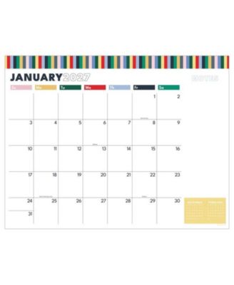 TF Publishing Paper Goods 2027 Long Weekend Large Desk Pad Monthly Blotter Calendar