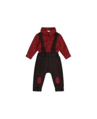 Deux par Deux Baby Boys (3M-24M) Houndstooth Top and Pants Set