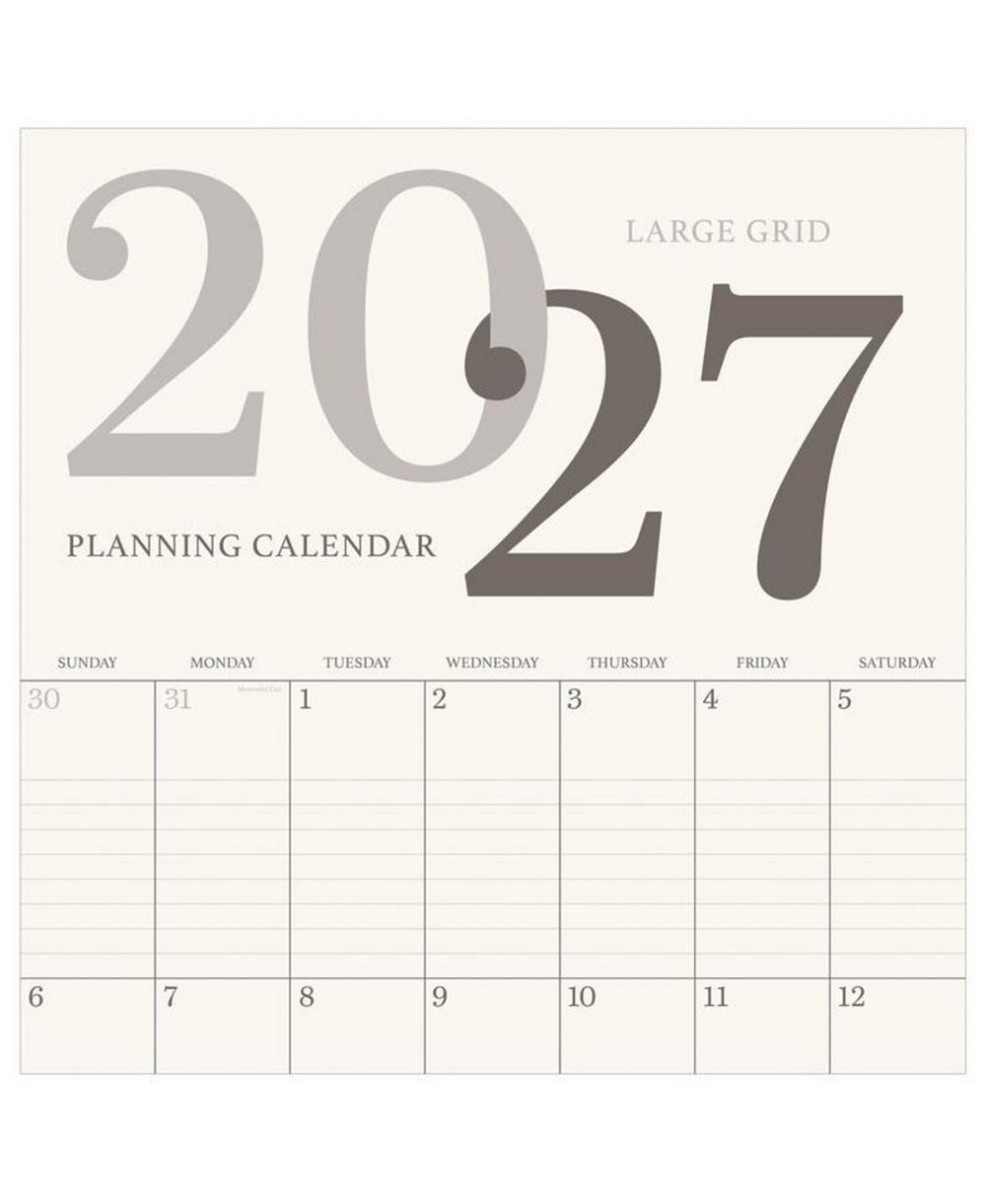 Настенный календарь TF Publishing Paper Goods 2027 Simple Aesthetic Grid
