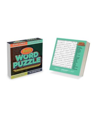 TF Publishing Paper Goods 2027 Daily Word Puzzle Daily Desktop Calendar
