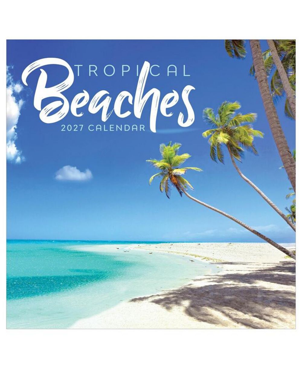 TF Publishing Paper Goods 2027 Tropical Beaches Wall Calendar