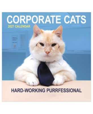TF Publishing Paper Goods 2027 Corporate Cats Wall Calendar