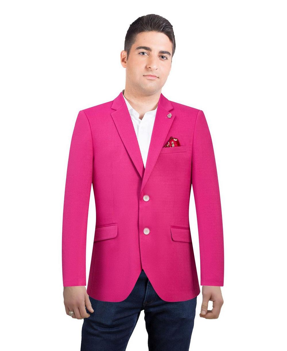 Elie Balleh Men's Slim Fit Solid Blazer Sports Coat