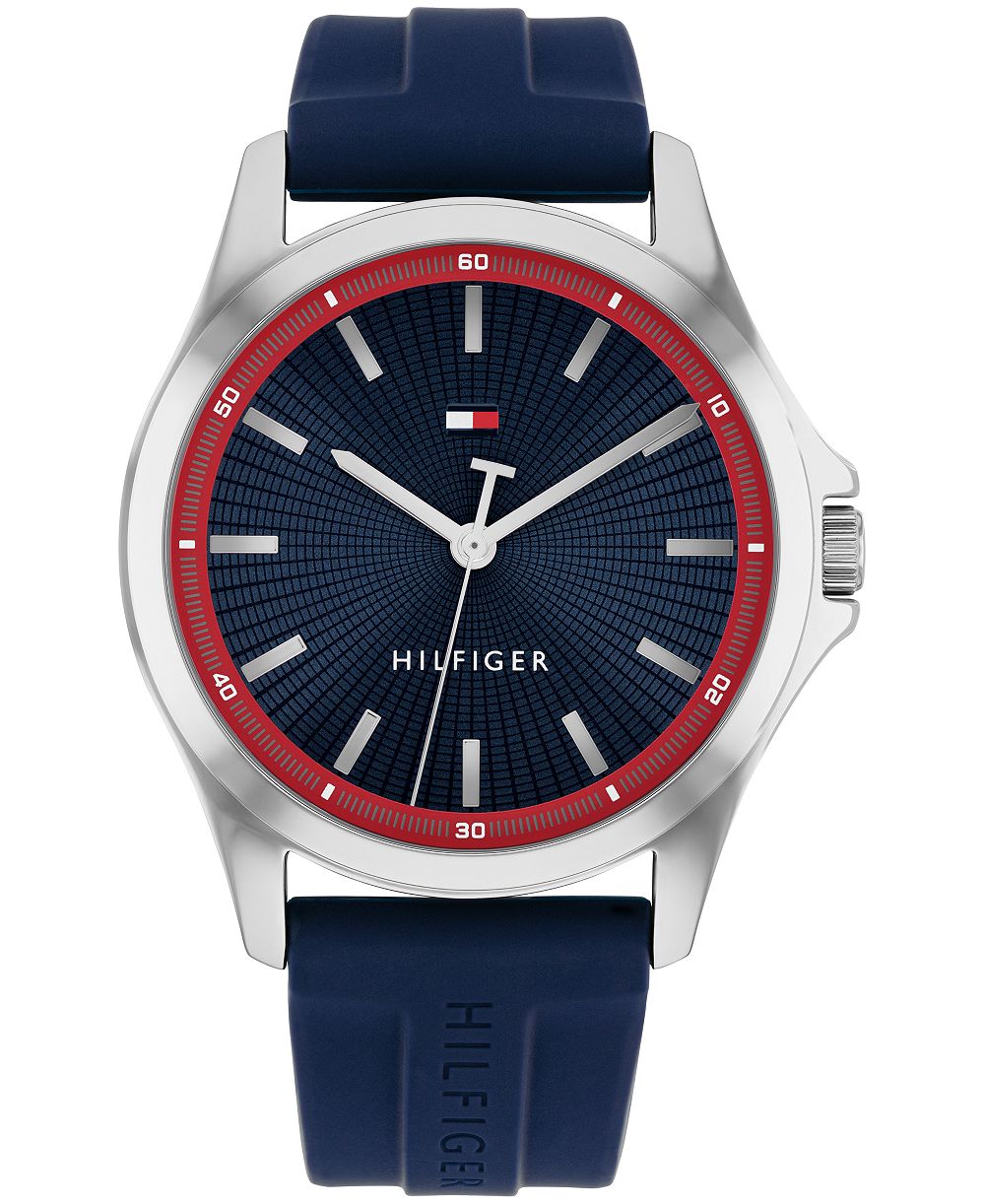 Мужские часы Tommy Hilfiger Quartz Navy Silicone Strap 42mm