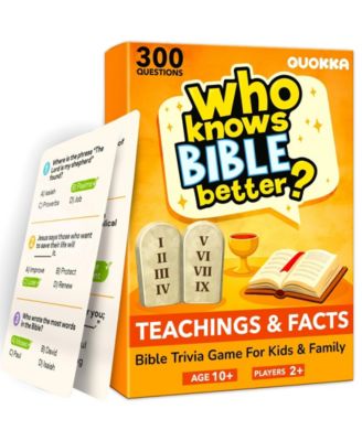QUOKKA карточные игры для всей семьи - коллекции Bible и Generations, 300-900 вопросов