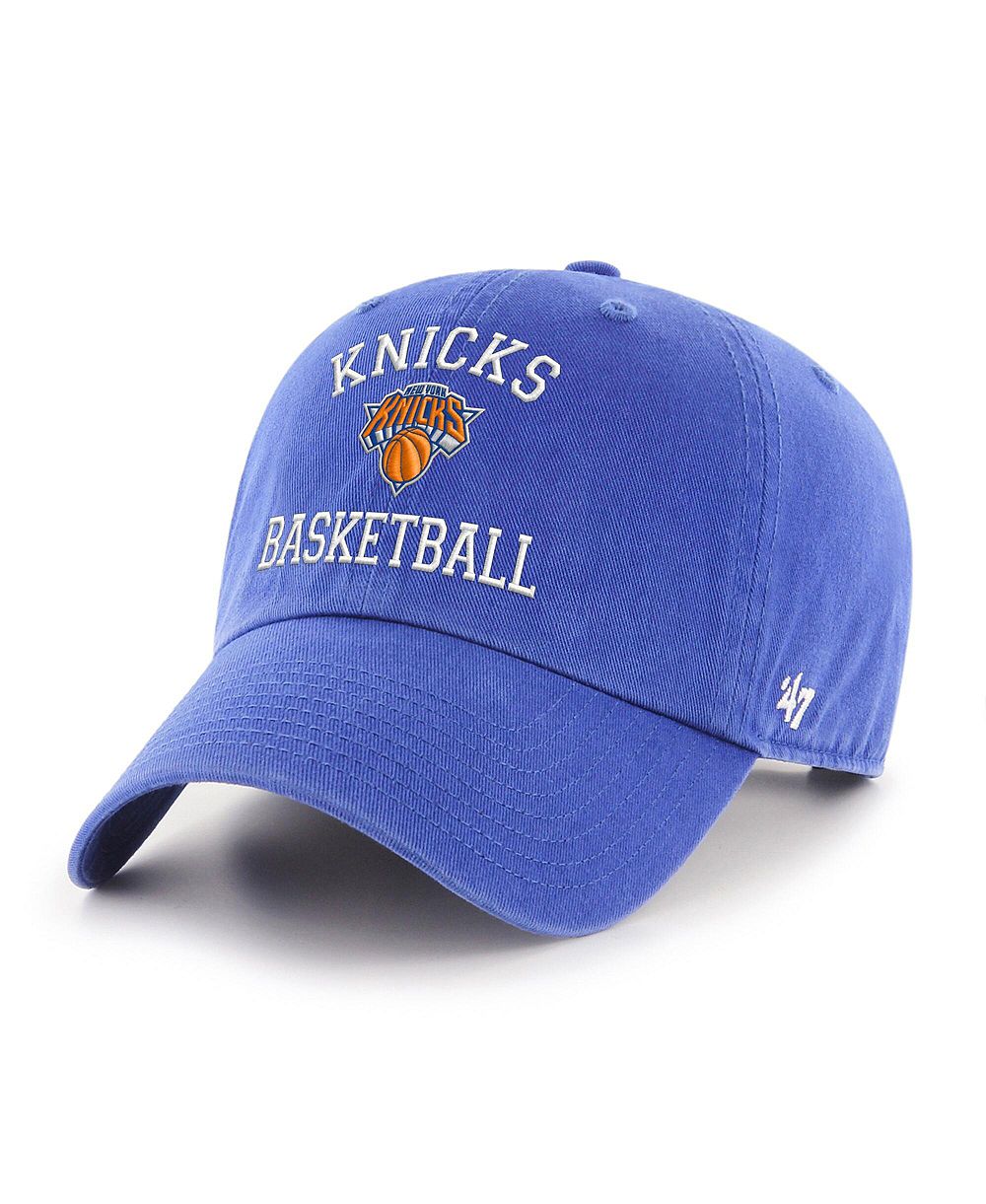 Мужская кепка '47 Brand Blue New York Knicks Archway Clean Up Adjustable