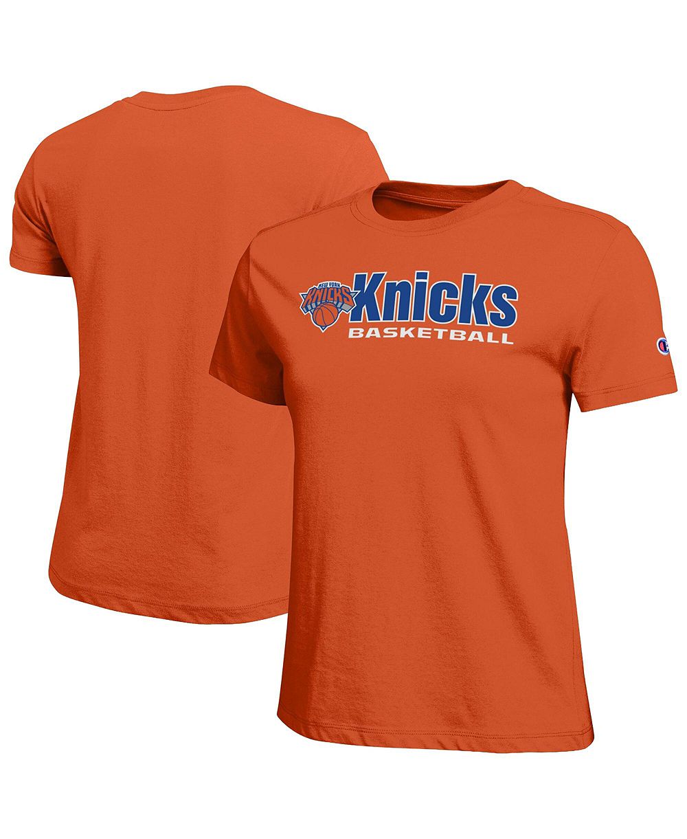 Женская оранжевая футболка Champion New York Knicks Basketball