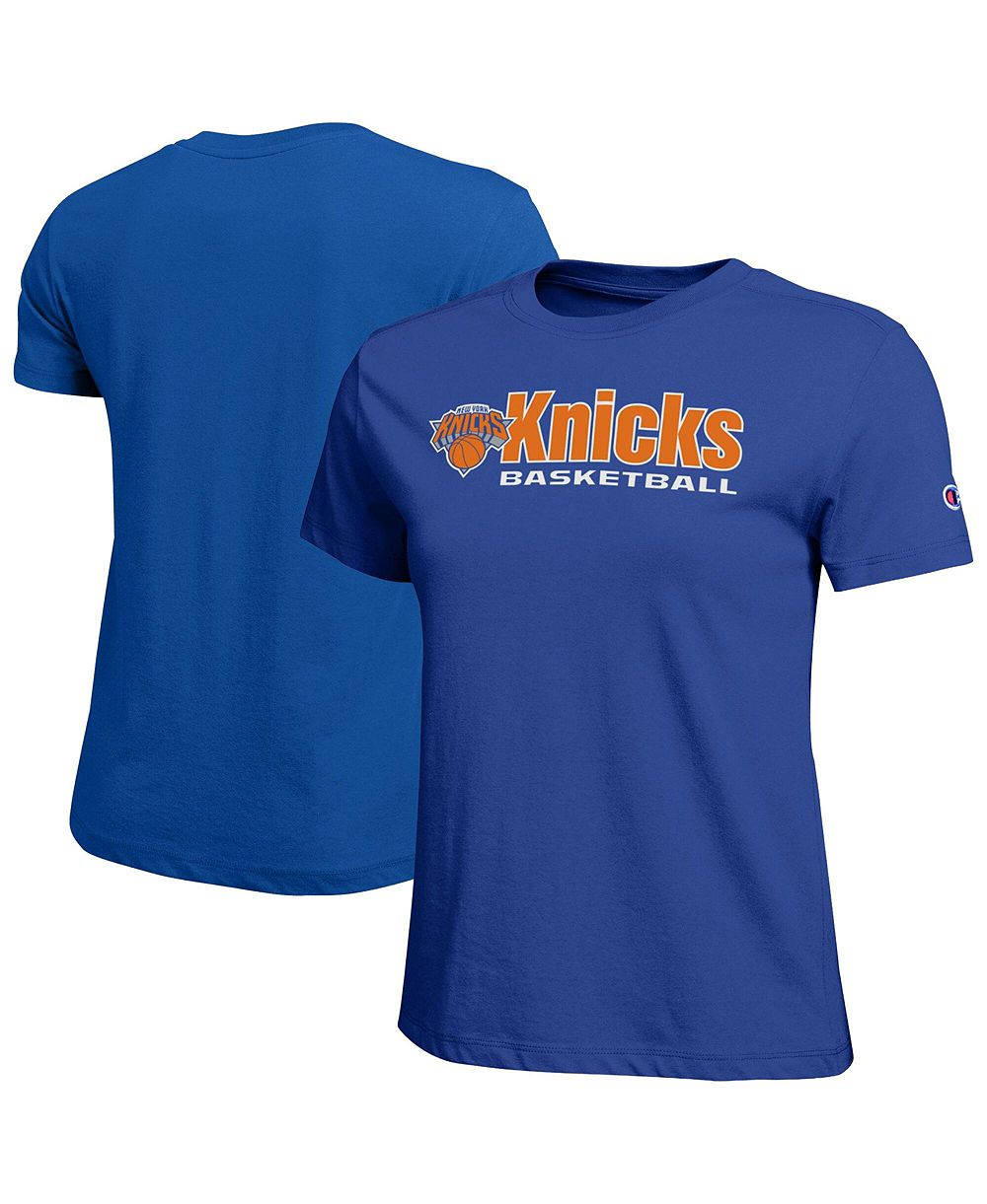Женская футболка Champion Blue New York Knicks Basketball