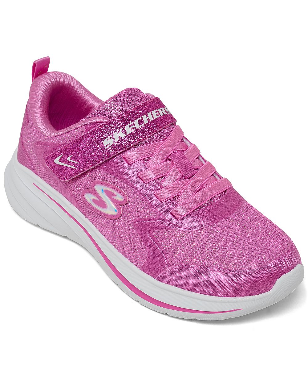 Детские кроссовки Skechers Little Girls Wave 92 с ремешком