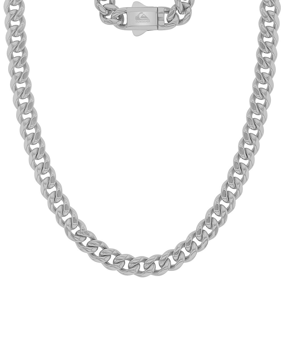 Quiksilver Мужская цепь-ожерелье Miami Platinum-Plated Cuban