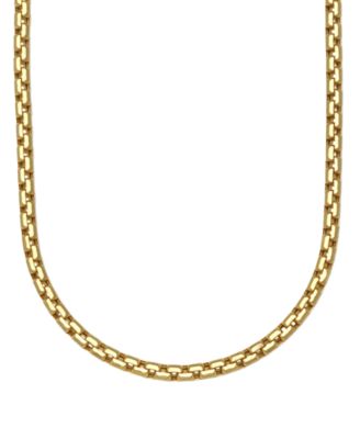 Ожерелье в золоте 10k Yellow Gold с огранкой Diamond-Cut, цепь Box Chain 22"