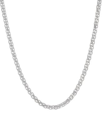 Macy's Bismark Chain 18" Necklace in 14k White Gold