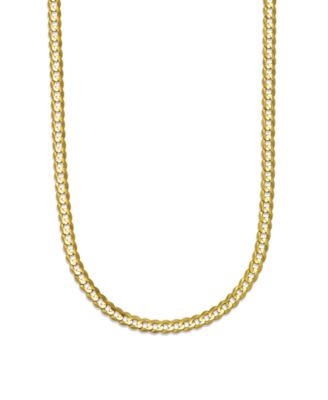 Ожерелье Italian Gold Curb Chain из желтого золота 10k, 20"