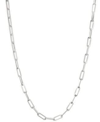 Золотая цепочка с кулоном Italian Gold 20" в белом золоте 10k