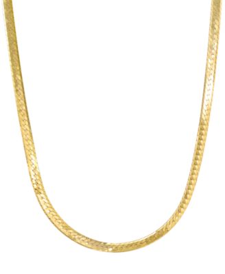 Золотая цепочка Italian Gold Herringbone 20" из желтого золота 10k