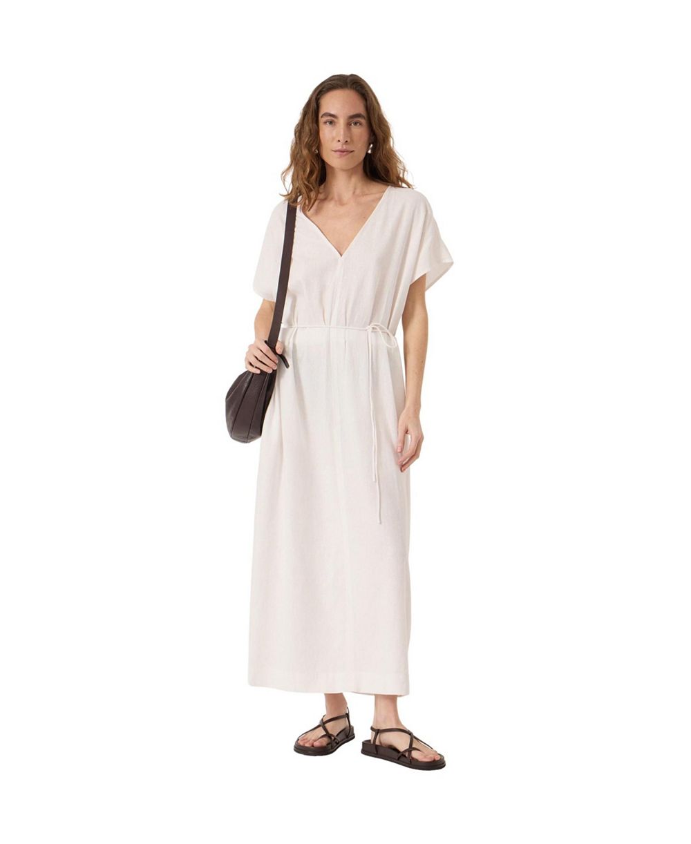 Женское платье Hush Remy Pleated Linen Blend Midi