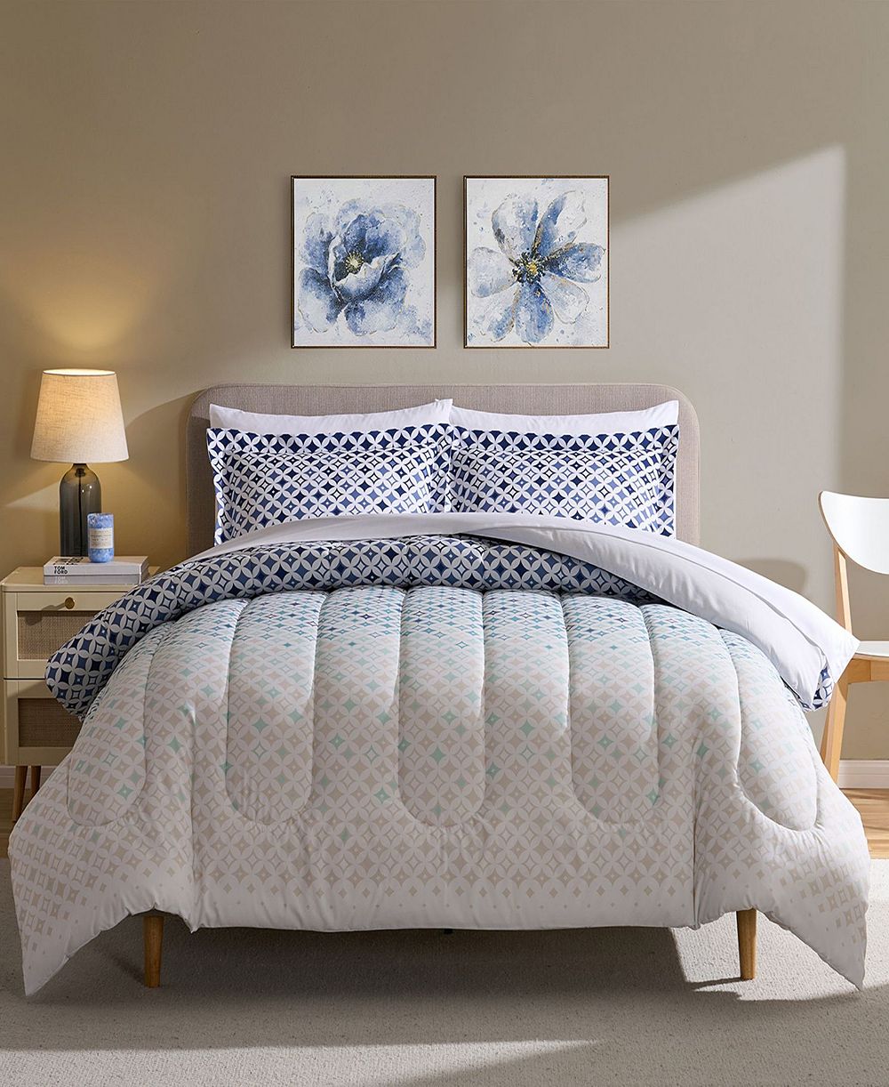 Комплект постельного белья Sweet Home Collection Genova с синтетическим пухом, 5 предметов, размер Twin