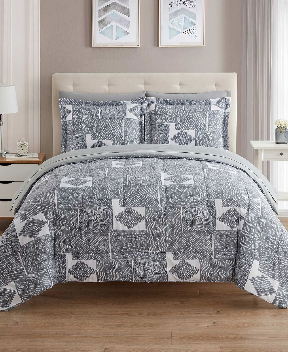 Sweet Home Collection Tulsa Down Alternative комплект постельного белья из 5 предметов, Twin