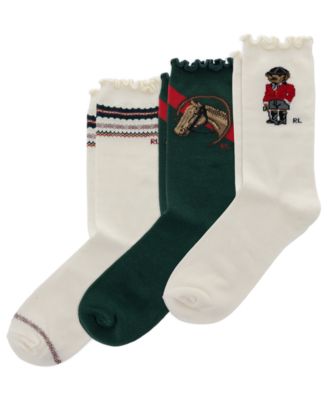 Polo Ralph Lauren Детские носки с медведями Equestrian Bear, 3 пары
