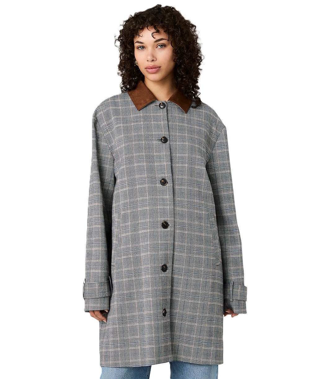 French Connection Women's Collared Relaxed Oversized Midi Jacket
