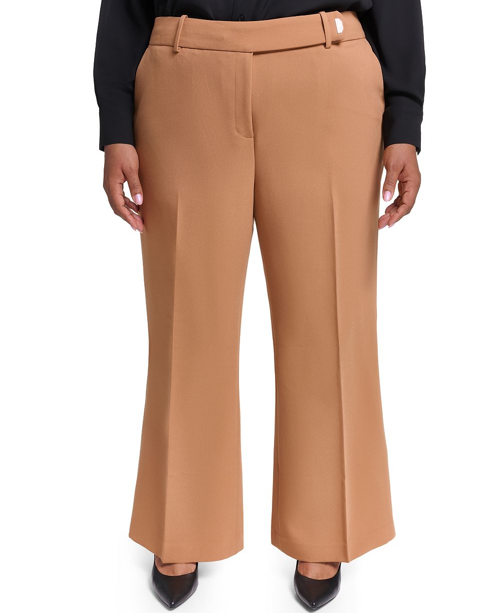 Брюки широкие с завышенной талией KARL LAGERFELD PARIS Plus Size