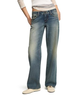Lucky Brand Women's Ultra Low Rise Baggy Jeans