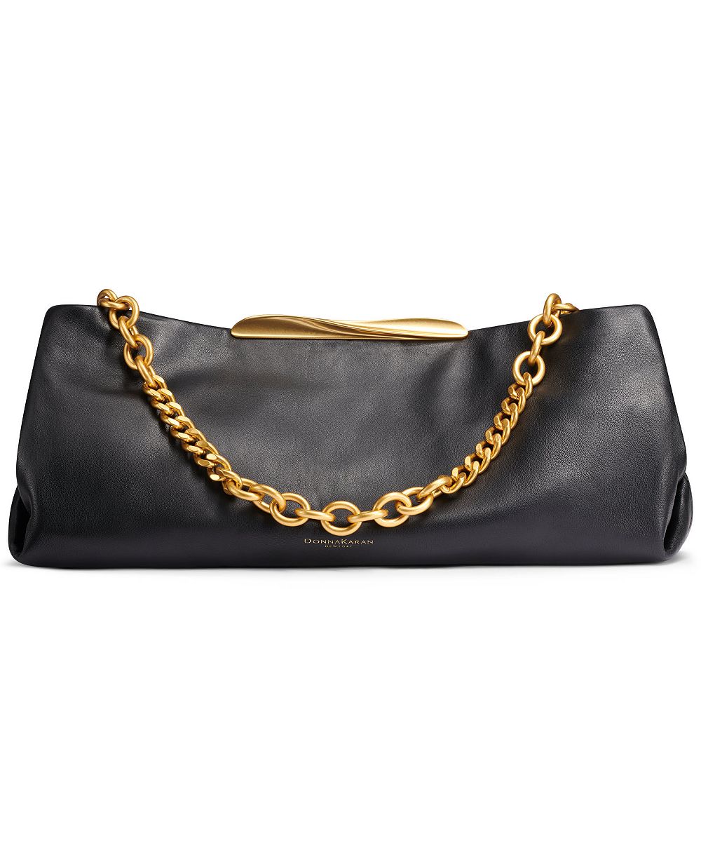 Donna Karan New York сумка-клатч Extra-Large из кожи поплин