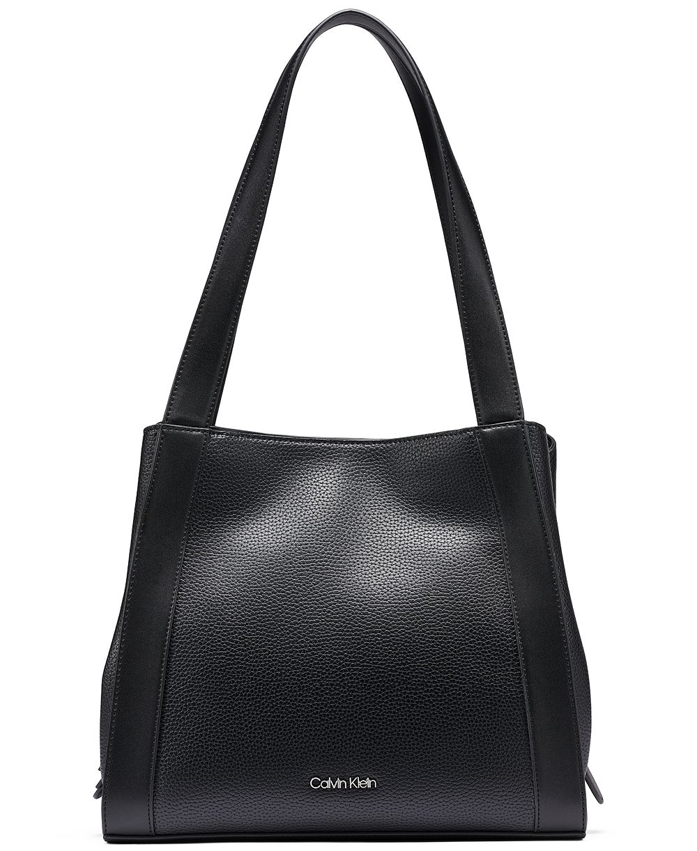 Calvin Klein Masie Magnetic Snap Medium Tote Handbag