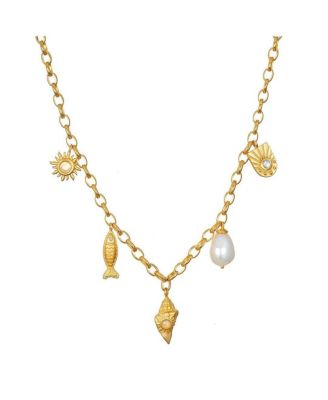 Satya Jewelry ожерелье Blessings of the Sea с подвесками