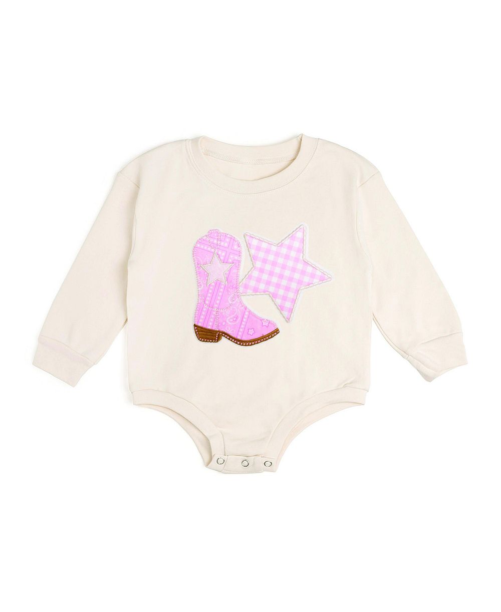 Детский комбинезон Sweet Wink Baby Girls 0-3M to 12M -18M Bandana Cowgirl Patch Western Long Sleeve