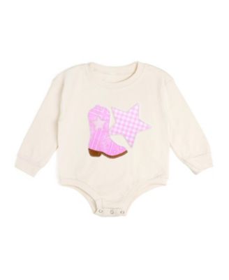 Детский комбинезон Sweet Wink Baby Girls 0-3M to 12M -18M Bandana Cowgirl Patch Western Long Sleeve