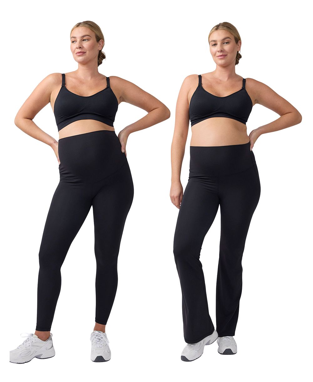 Ingrid + Isabel Women's Ingrid + Isabel Flare/Contour Active Legging Bundle 2-Pack